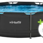 VirtuFit Fémvázas medence vízszűrővel 244x76cm