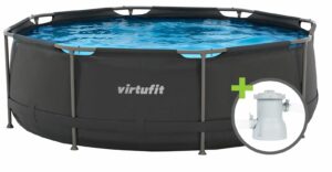 VirtuFit Fémvázas medence vízszűrővel 244x76cm