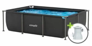 VirtuFit Fémvázas medence vízszűrővel 260x180cm