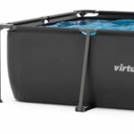 VirtuFit Fémvázas medence vízszűrővel 260x180cm