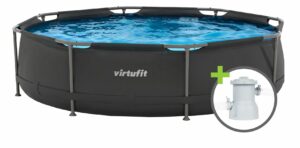 VirtuFit Fémvázas medence vízszűrővel 305x76cm