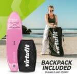VirtuFit Cruiser Sup 305 kajaküléssel - fekete